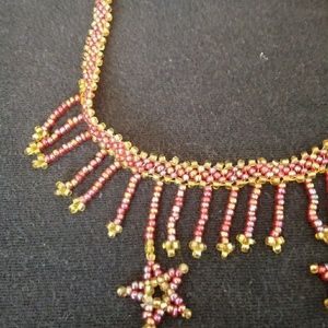 Seed bead anklet